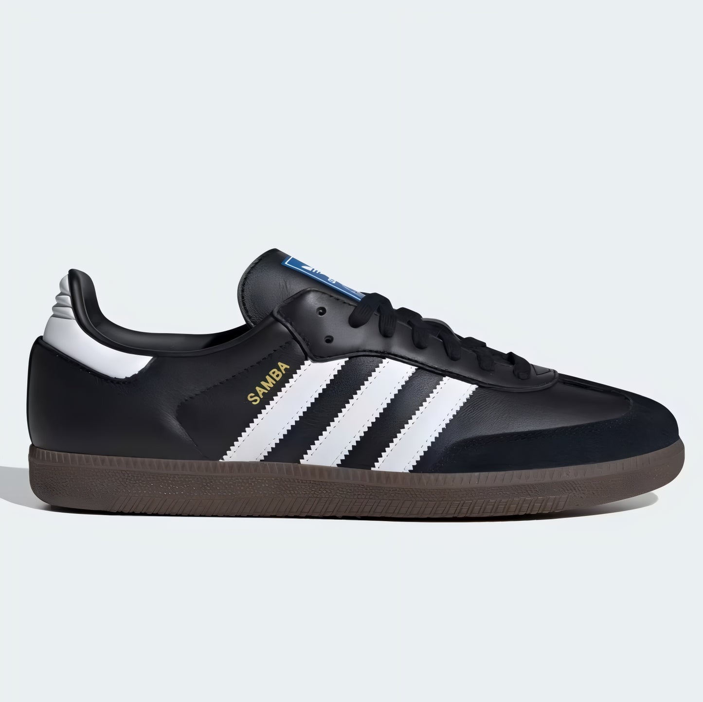 ADIDAS SAMBA Men White And Black OG Leather Casual Shoes