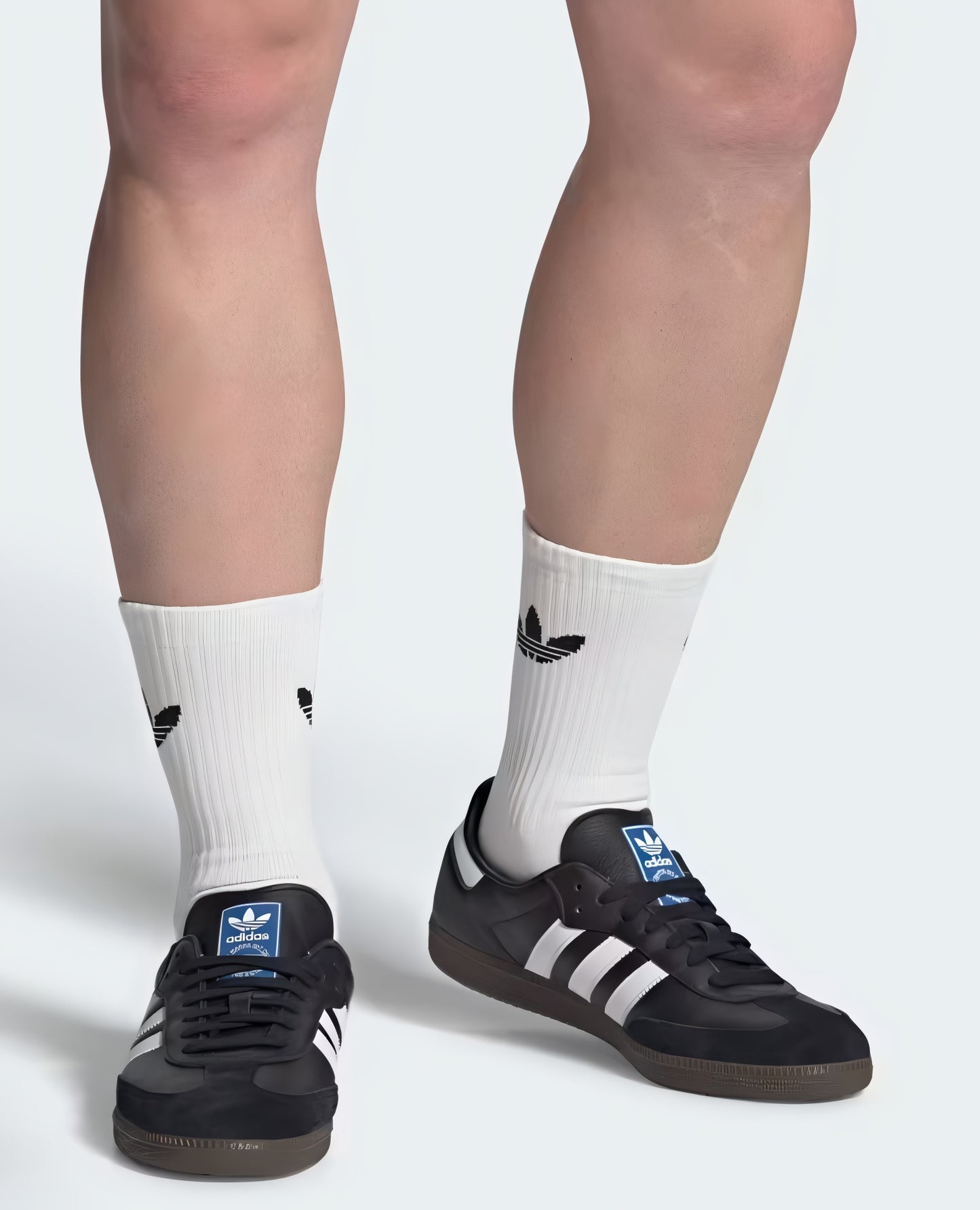ADIDAS SAMBA Men White And Black OG Leather Casual Shoes