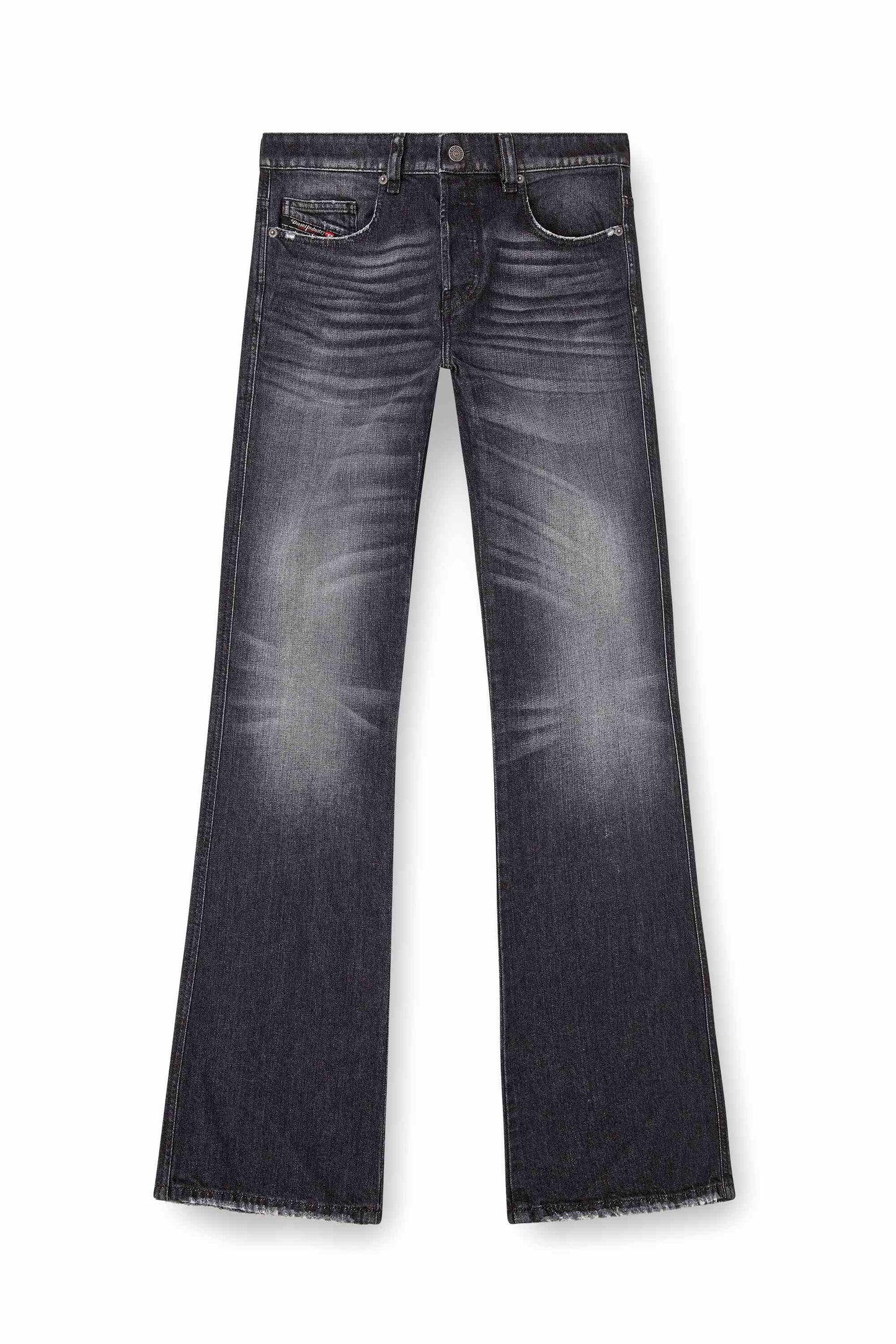 Men’s Washed Black Bootcut Denim Jeans