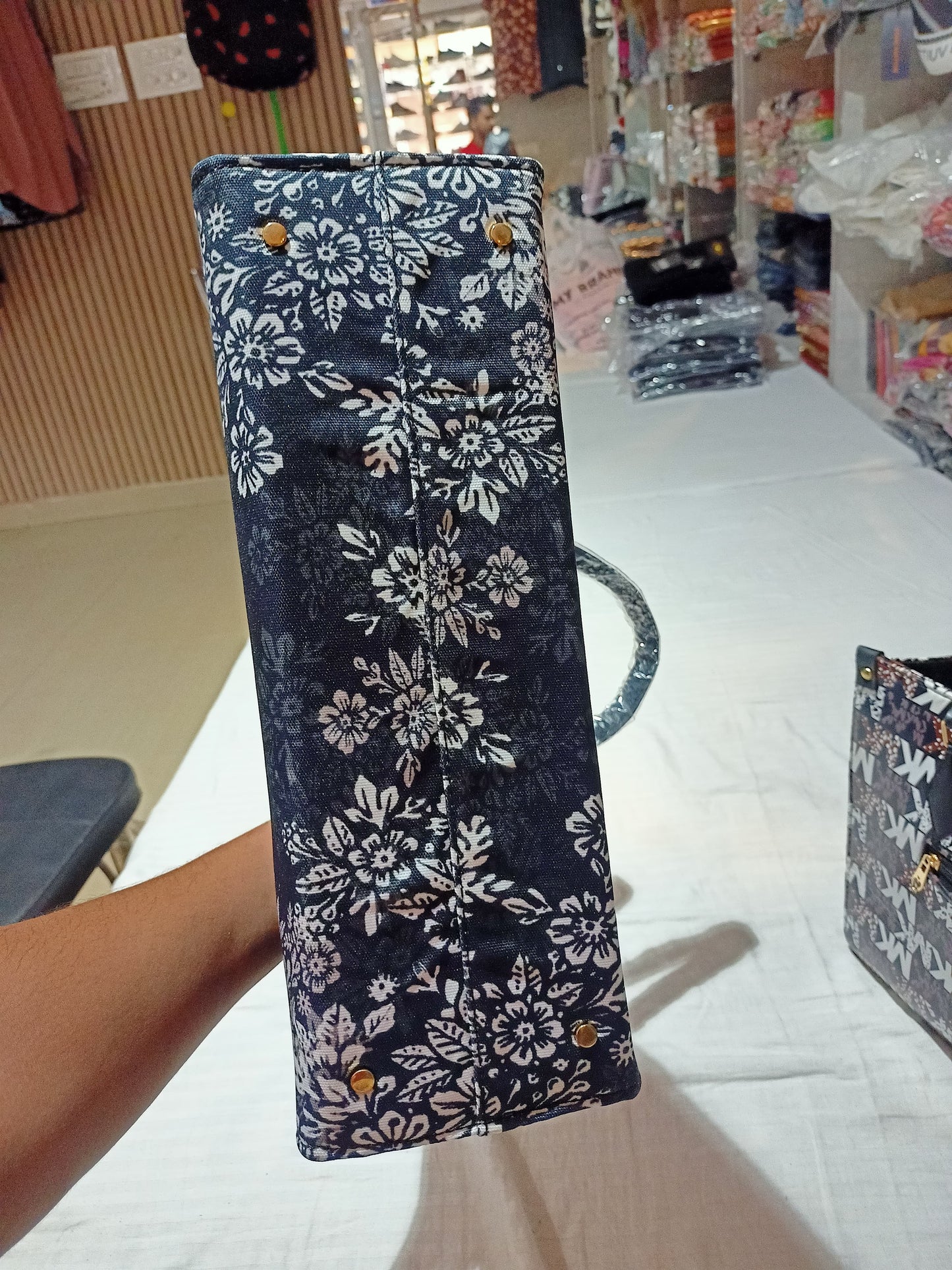 Dior Inspired Elegant Floral Tote Bag