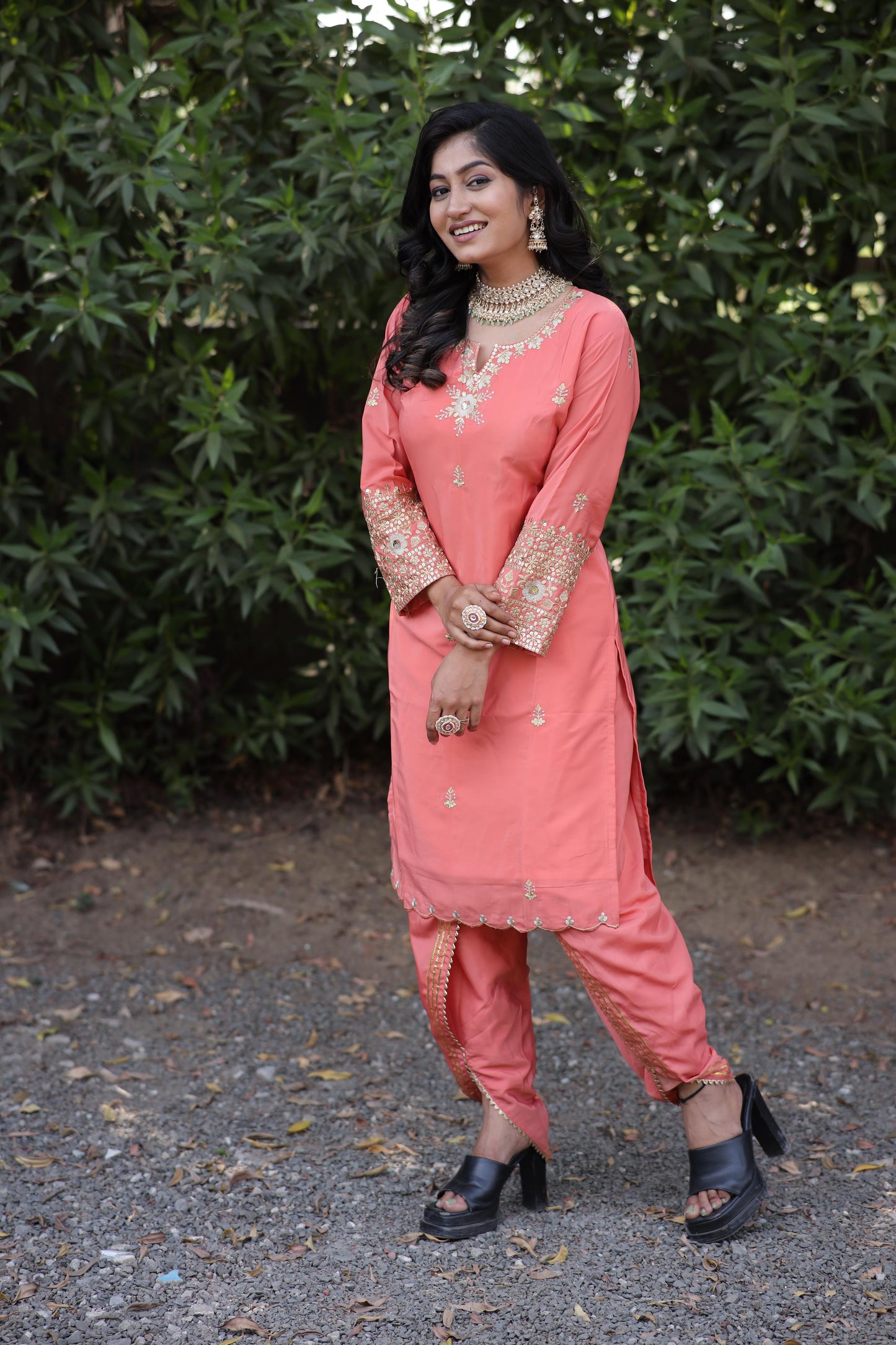 KAVYA β 3164 | Designer Dhoti-Top Set (3-Piece) πΈ
