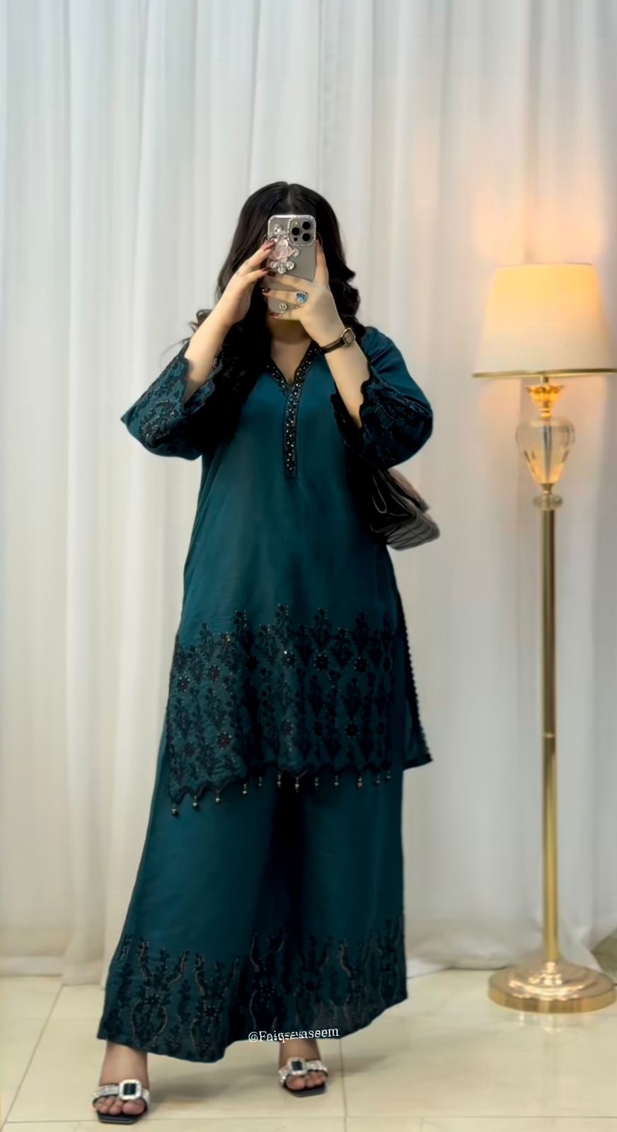 Premium Designer Vichitra Silk Set