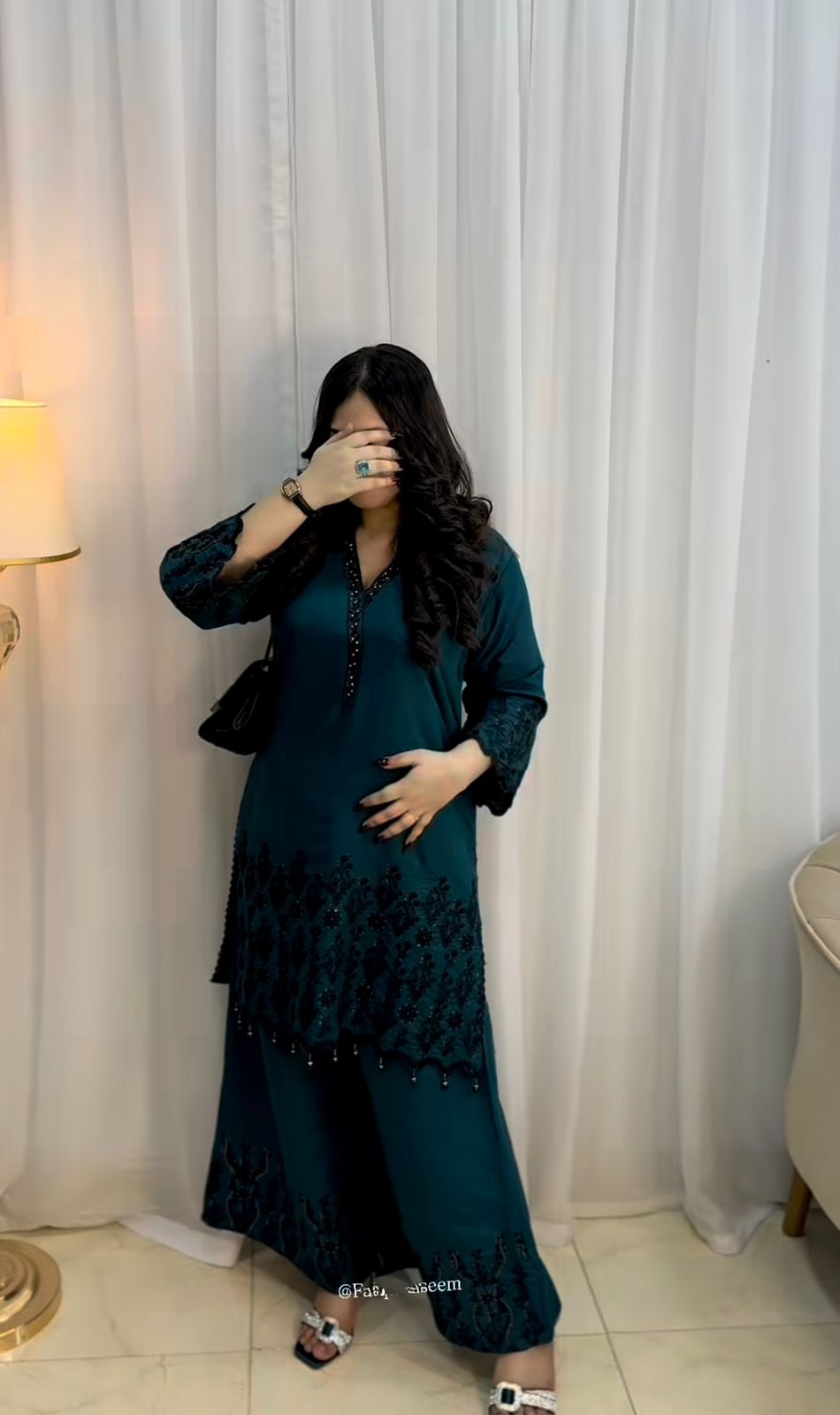 Premium Designer Vichitra Silk Set