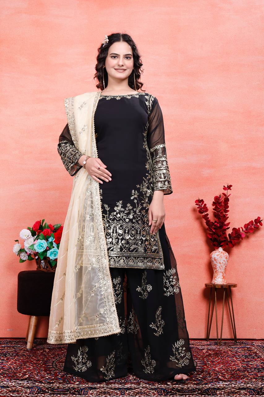 Beautiful JimmyChoo Kurti with Embroidery Sequence Work