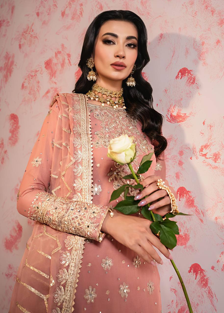 "Gulbahaar" – Floral Glow Sharara Set