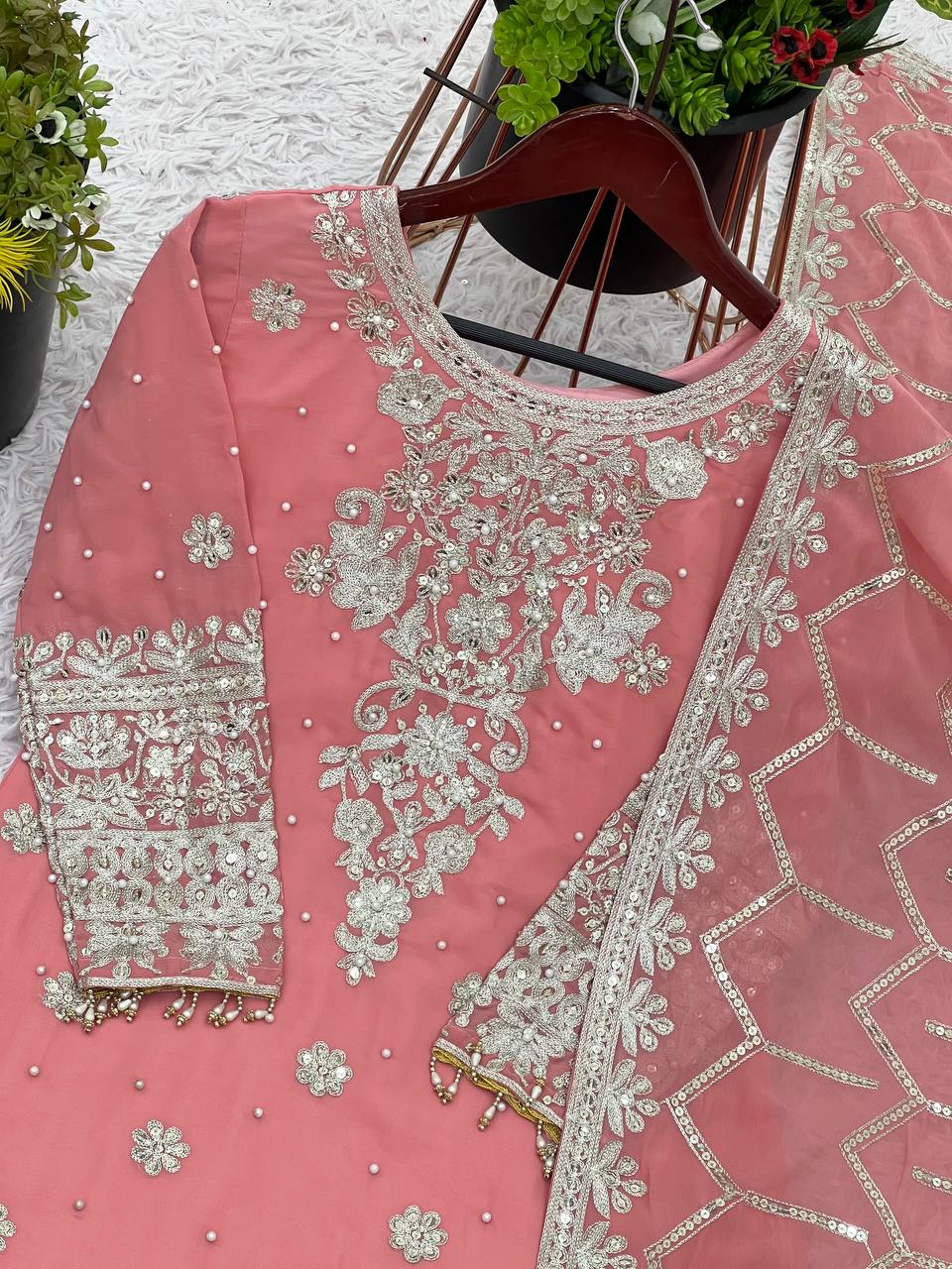 "Gulbahaar" – Floral Glow Sharara Set