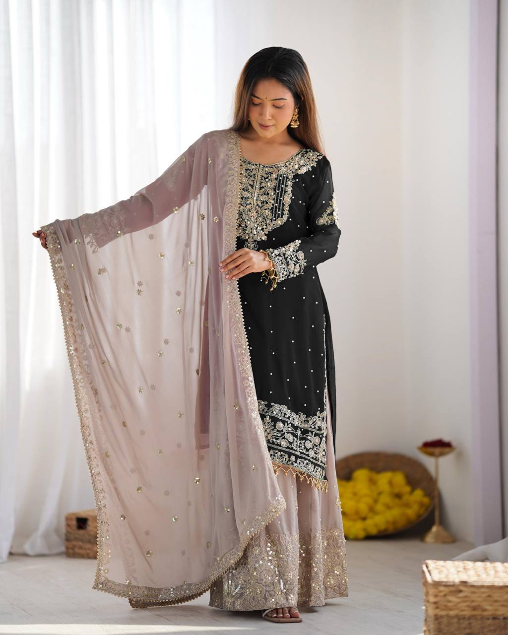 "Royal Radiance Set β Pure Elegance in Thread"
