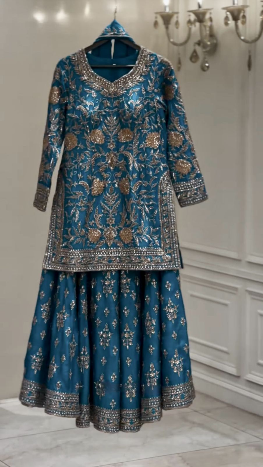 "Sitara Royale" β Bridal-Inspired Ethnic Glam Set