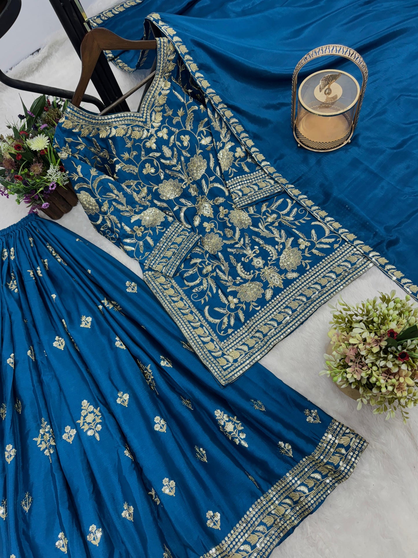 "Sitara Royale" β Bridal-Inspired Ethnic Glam Set