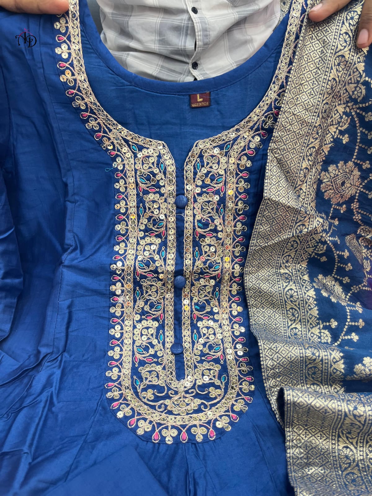 ๐ผ Jashn-E-Bahaaraa โ Anarkali Flared Kurti Pant Dupatta Set ๐ผ