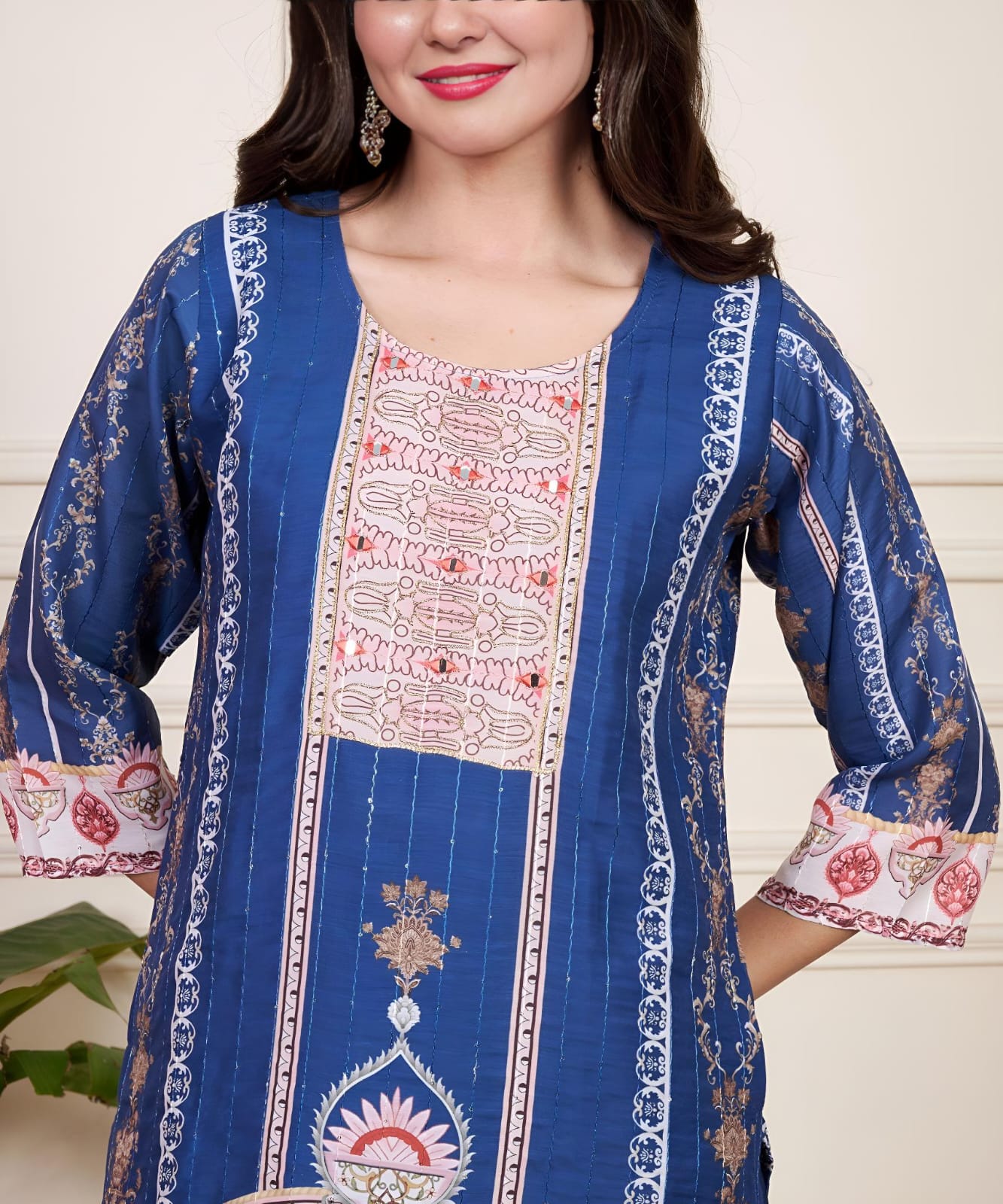 π "Royal Bloom Kurti" β Blue Grace Edition