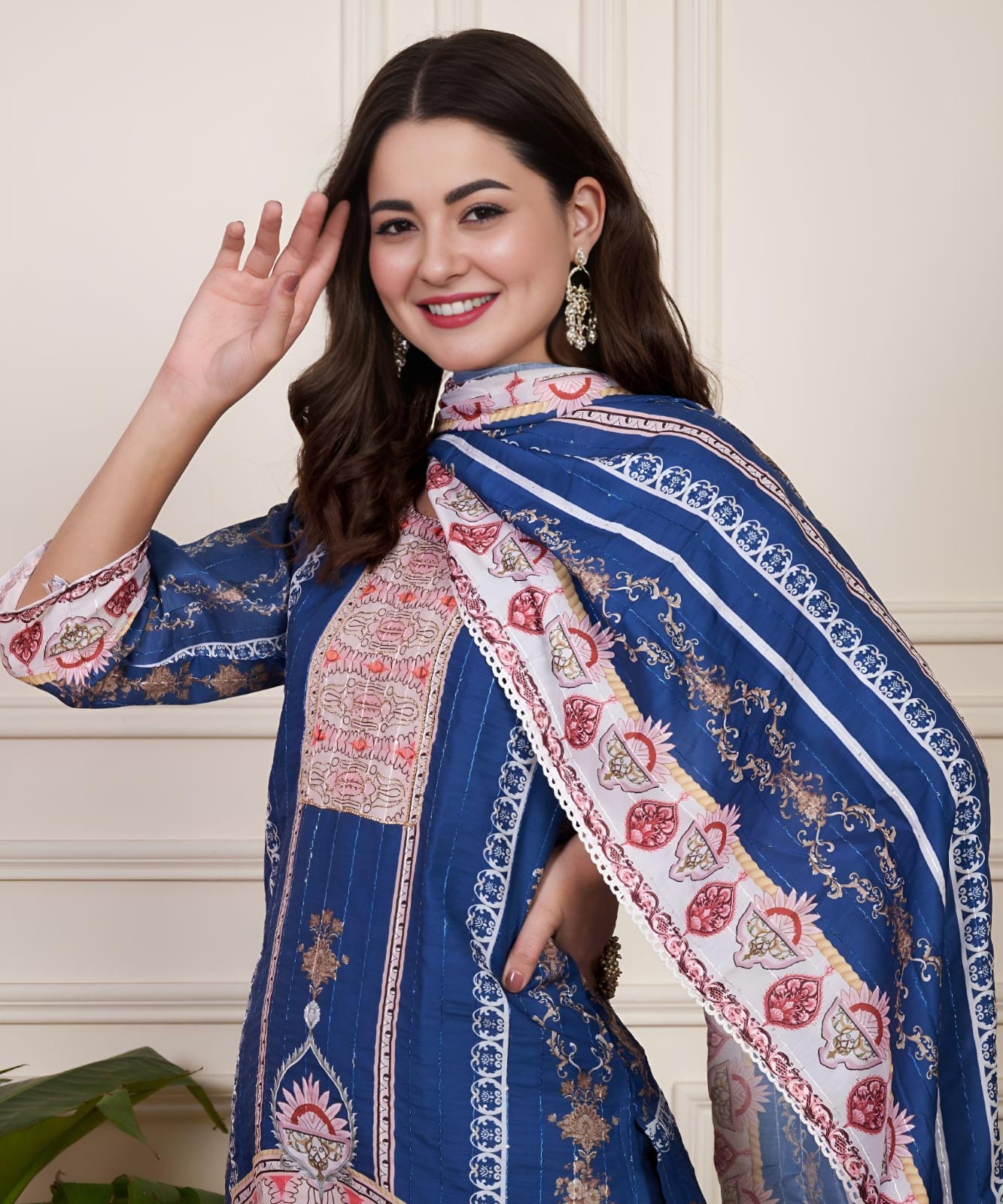 π "Royal Bloom Kurti" β Blue Grace Edition
