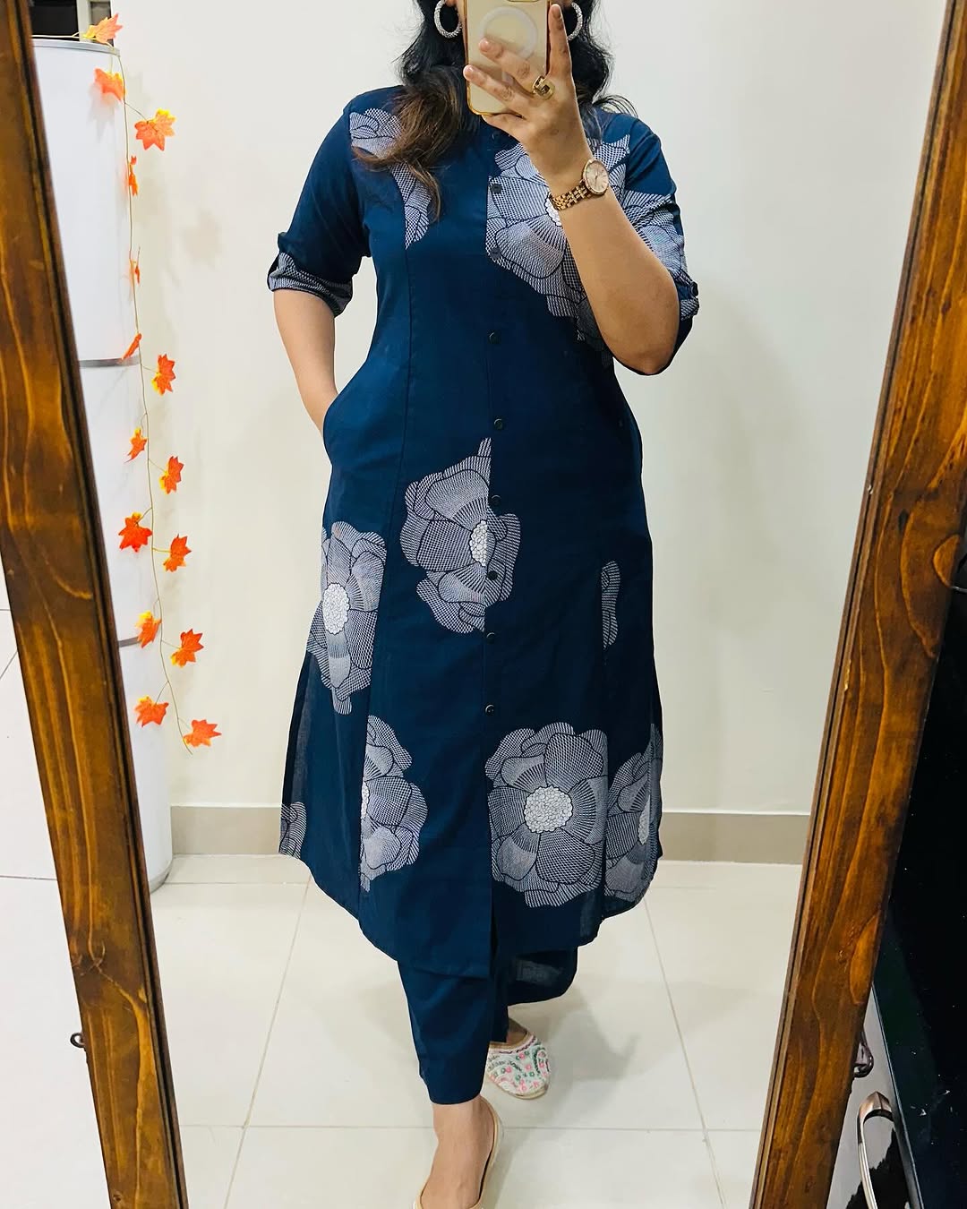 "Aarohi β Floral Cotton kurti Elegance"
