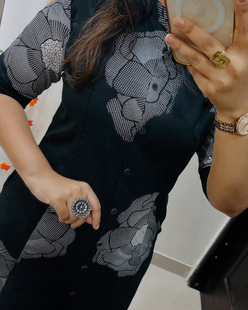 "Aarohi β Floral Cotton kurti Elegance"