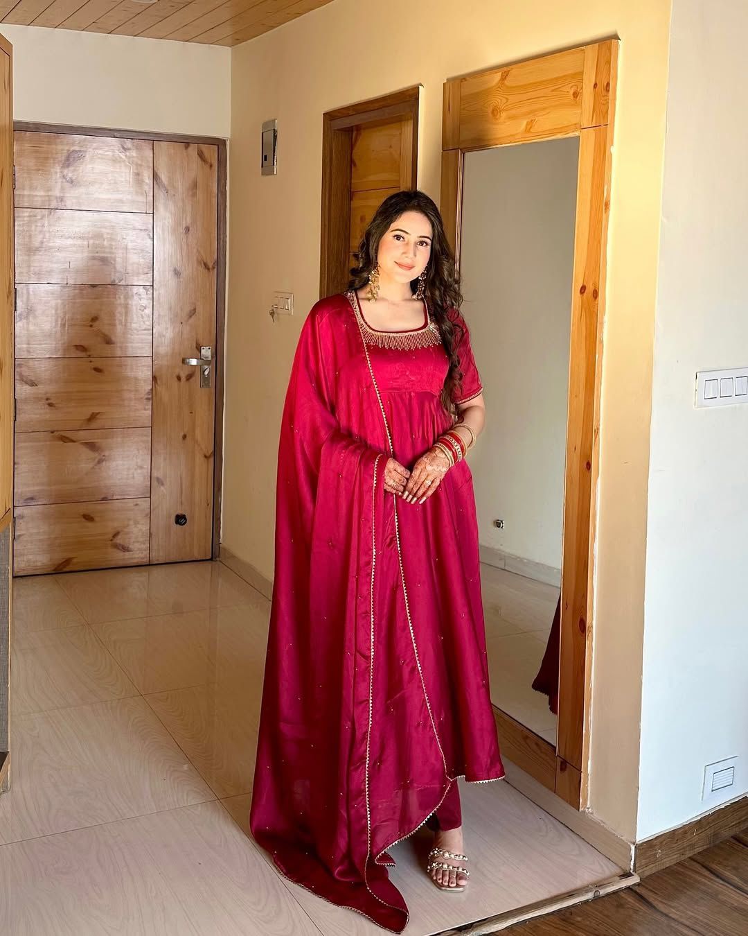 Premium Heavy Fendy Silk kurta set with Pant and Dupatta β Fully Stitched & Ready to Wear