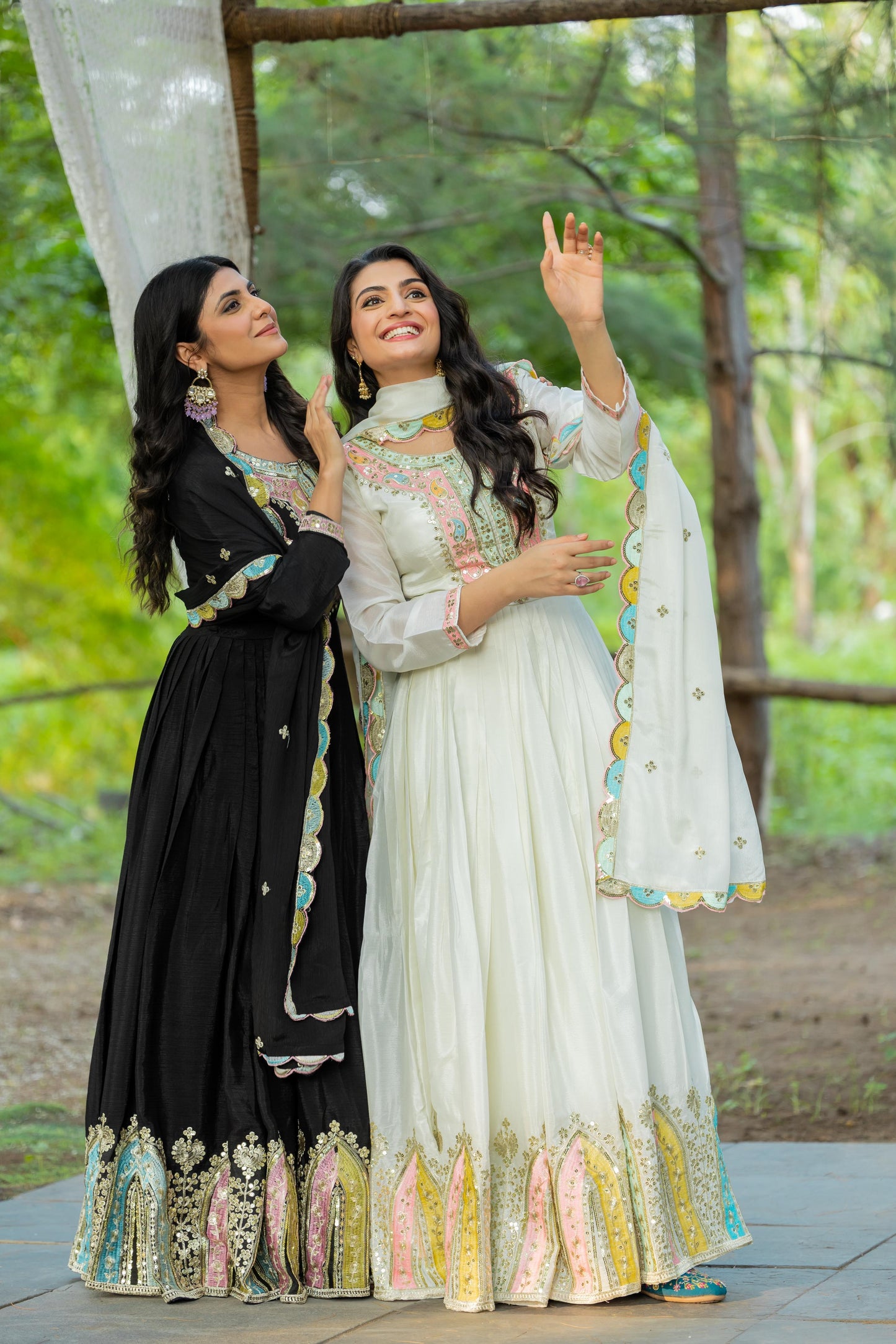 Premium Designer Heavy Embroidered Gown with Dupatta