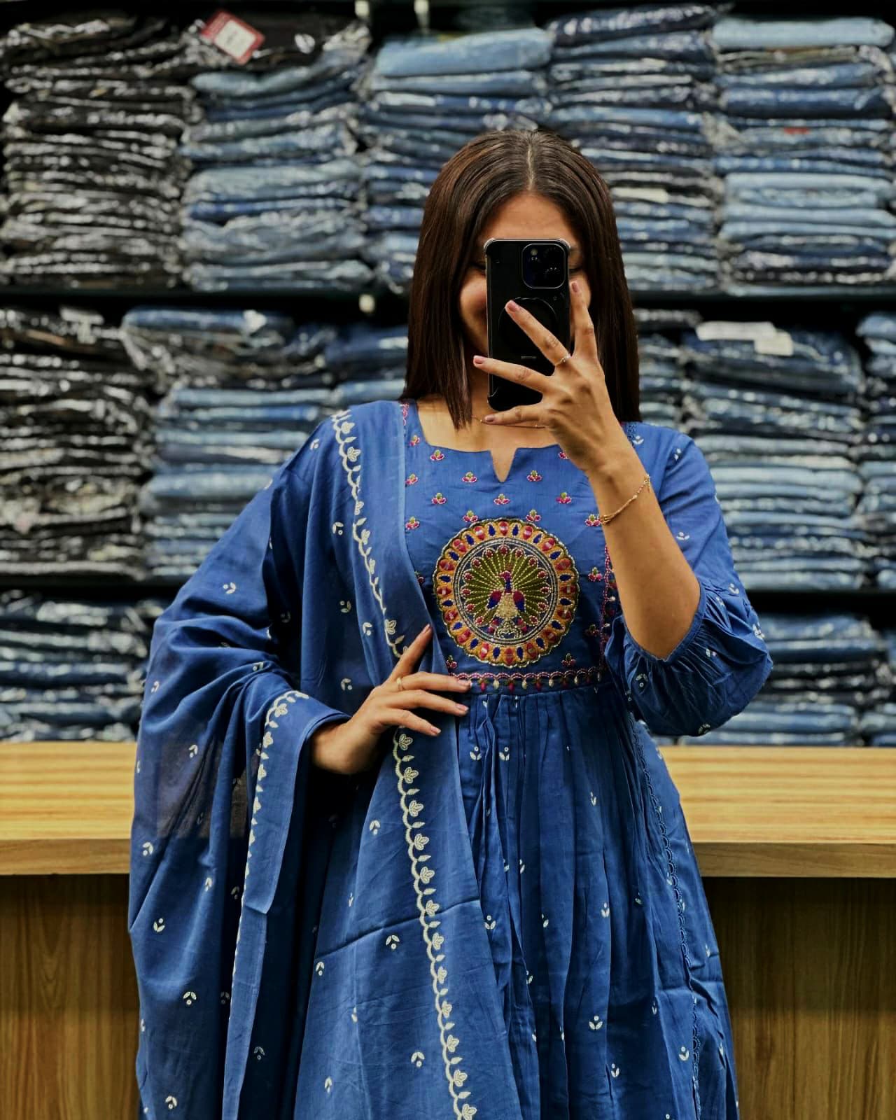 "Motiya Charm β Fancy Sequin Work Suit Set"