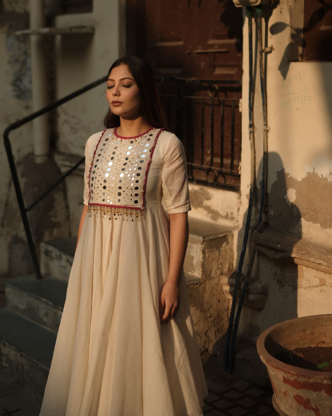 Festival Special Cotton Anarkali Suit Set ๐