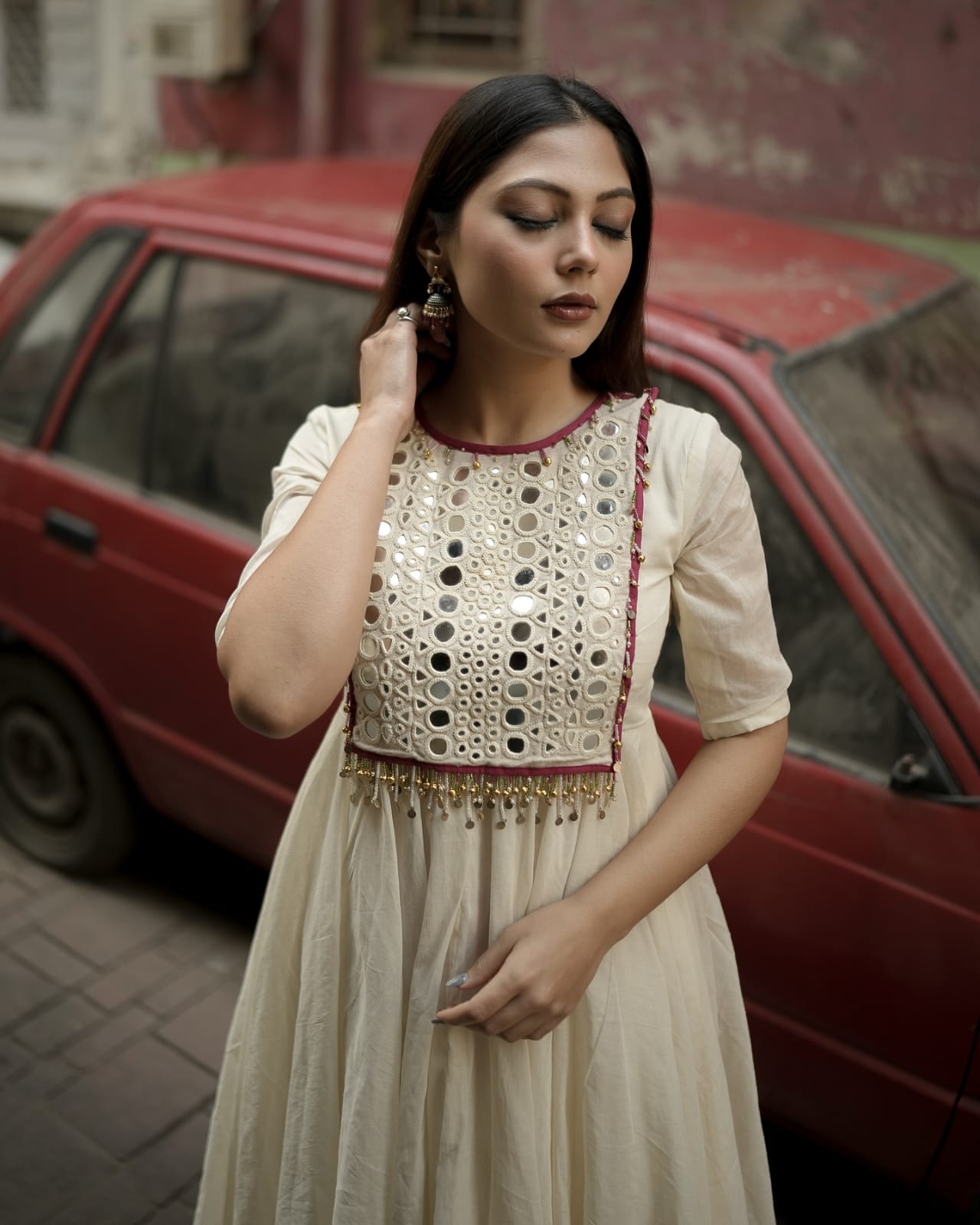 Festival Special Cotton Anarkali Suit Set ๐