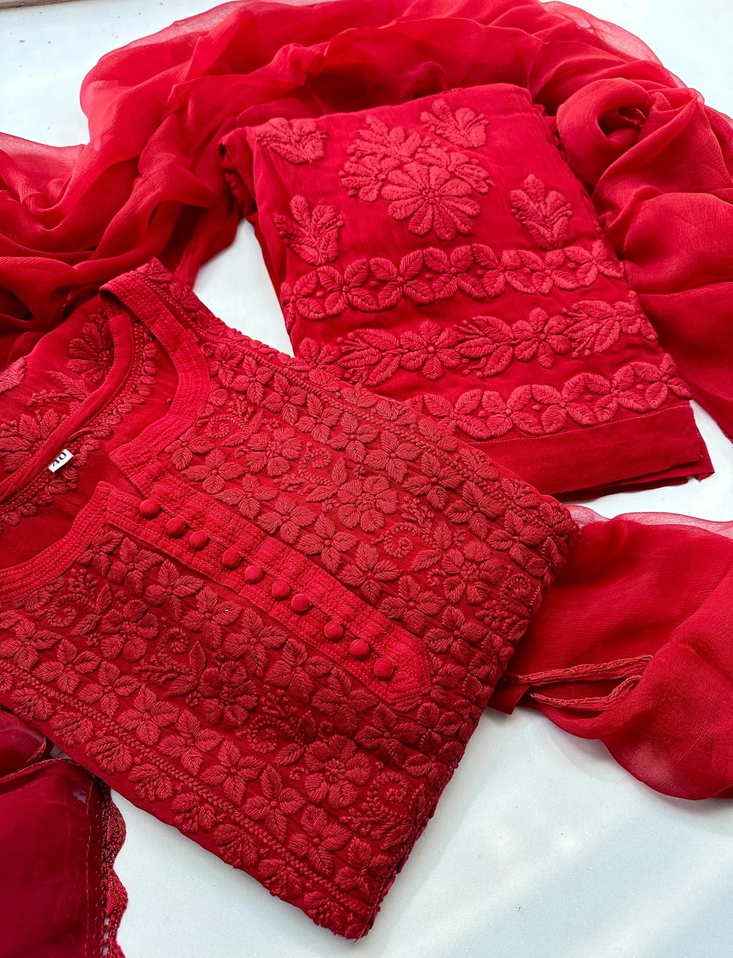 Designer Embroidered Georgette Suit Set with Dupatta ✨