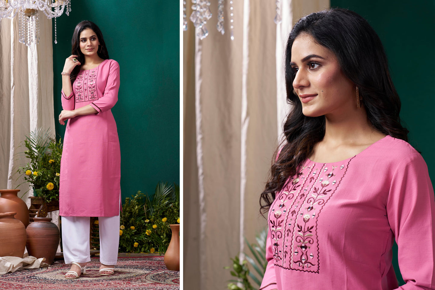Giva Vol-2️⃣ –Cotton kurti Everyday Elegance with a Touch of Handwork