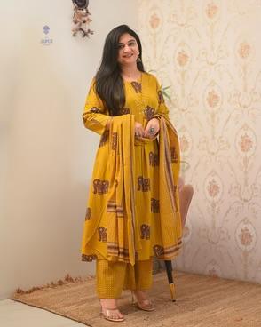 ๐ธ Red Floral A-Line Kurti Set โ Festive Simplicity & Elegance ๐ธ
