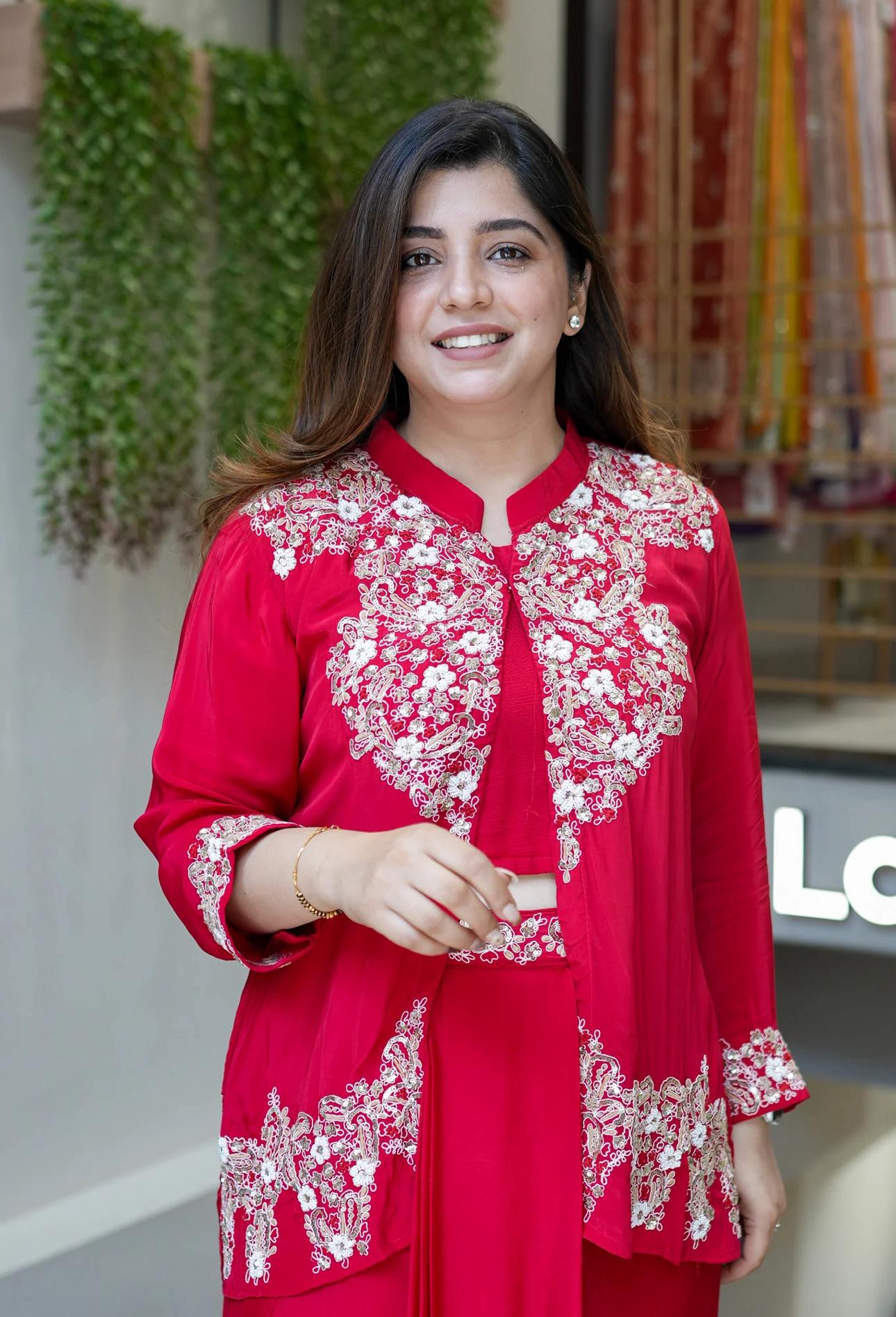 Festive Special β Indo-Western 3-Piece Embroidered Set