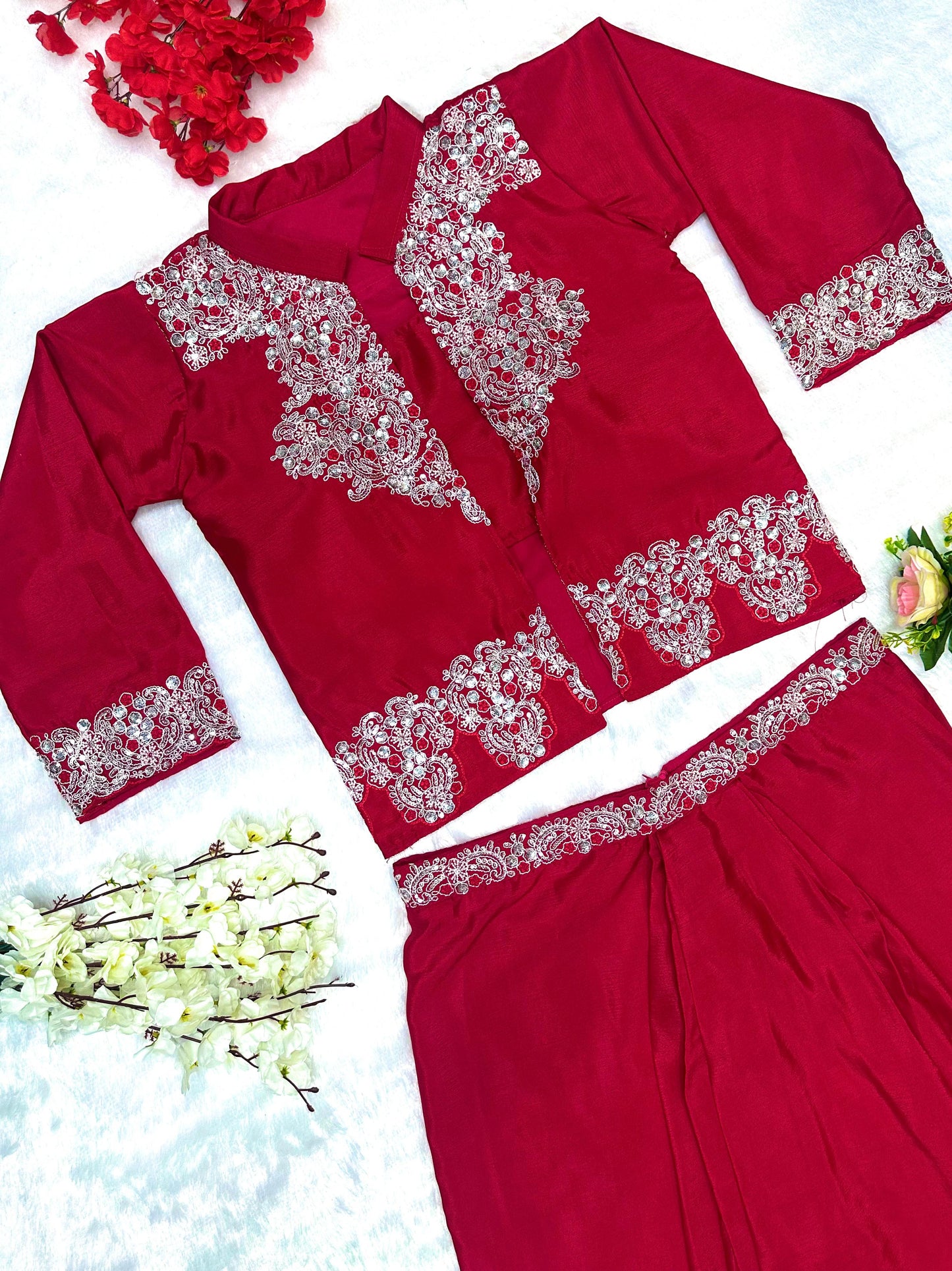 Festive Special β Indo-Western 3-Piece Embroidered Set