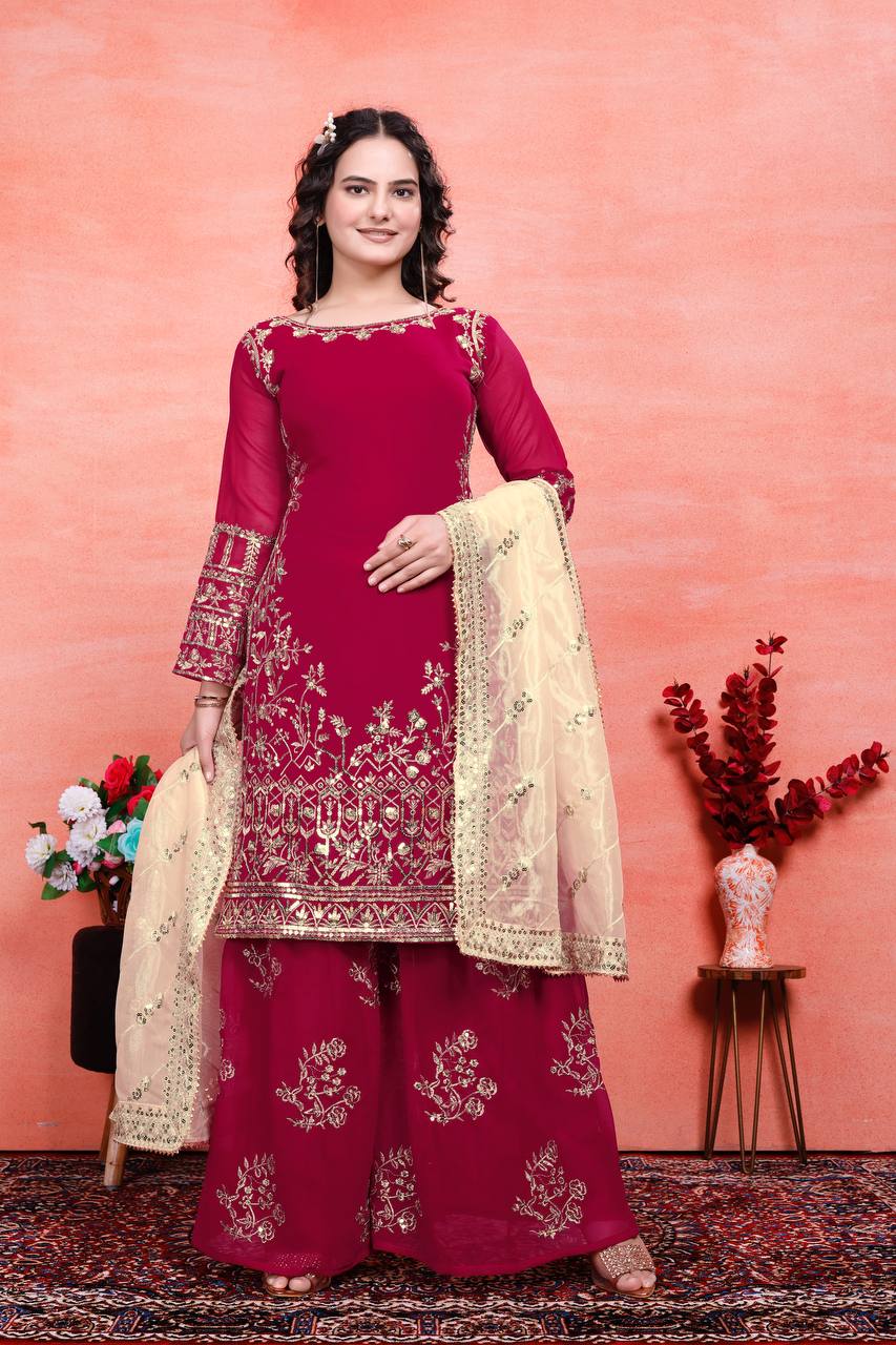 Beautiful JimmyChoo Kurti with Embroidery Sequence Work