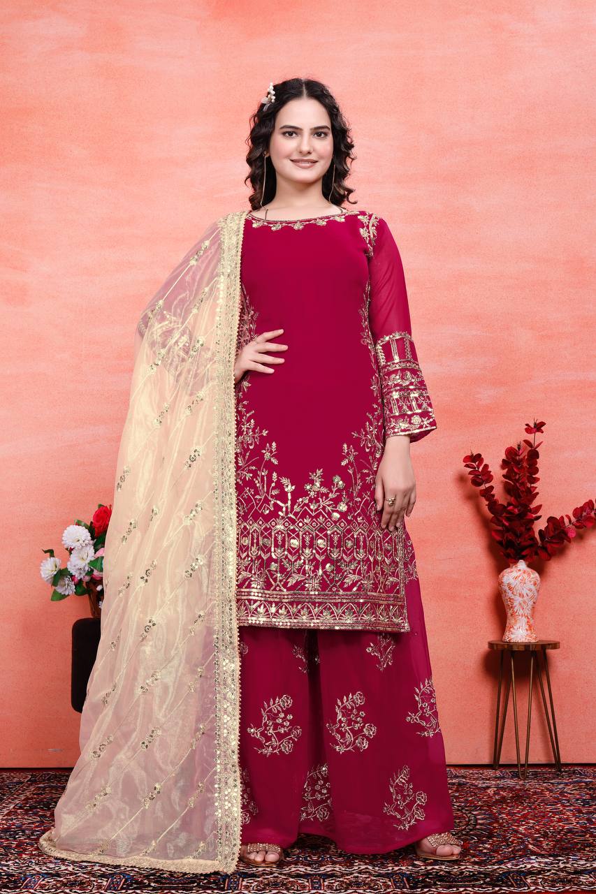Beautiful JimmyChoo Kurti with Embroidery Sequence Work