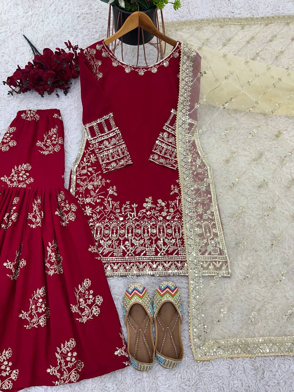 Beautiful JimmyChoo Kurti with Embroidery Sequence Work