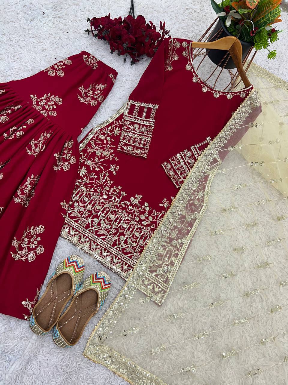 Beautiful JimmyChoo Kurti with Embroidery Sequence Work