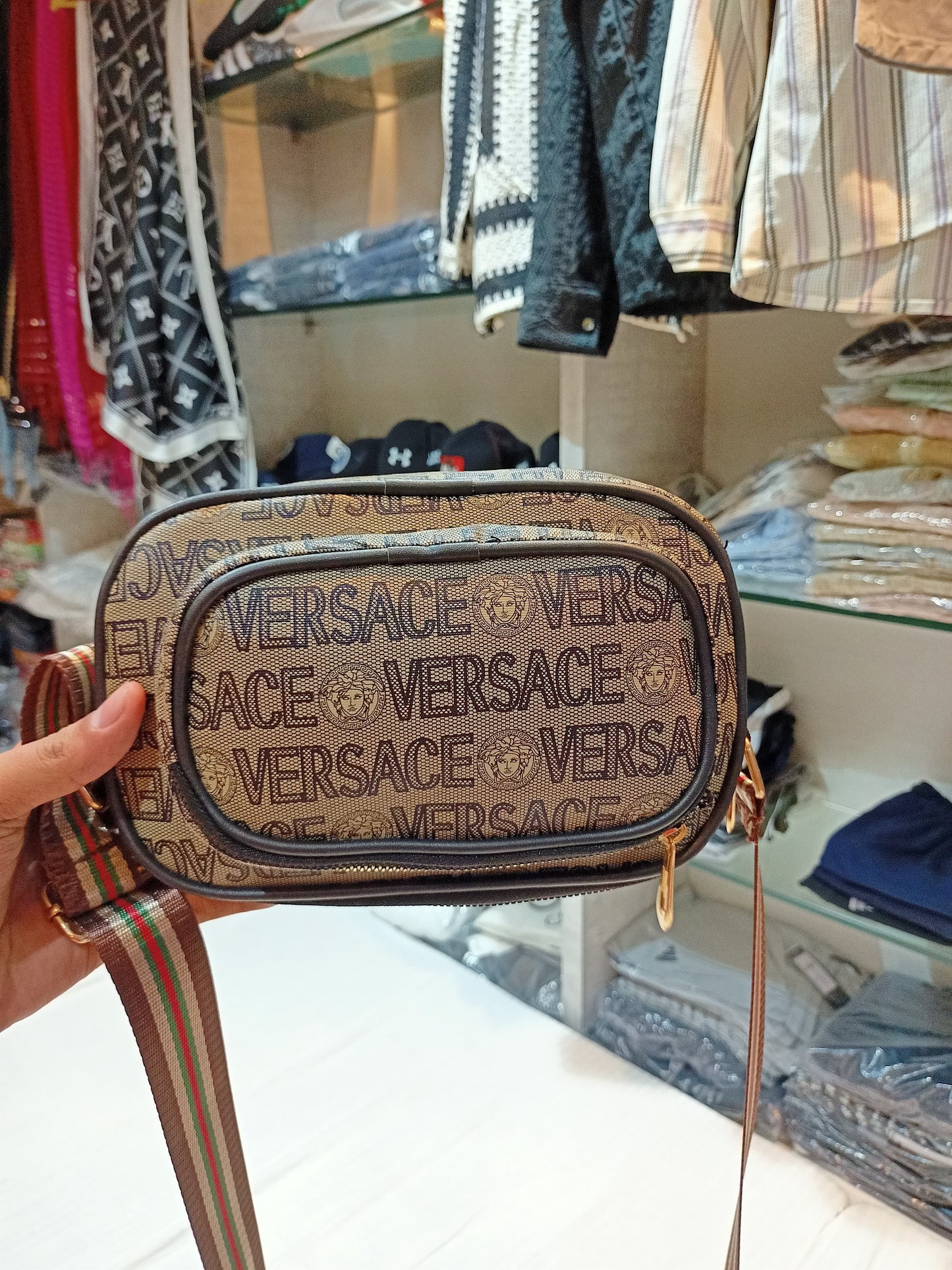 Versace-Inspired Designer Crossbody Sling Bag
