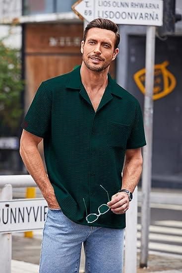 Stylish Dark Green Shirt