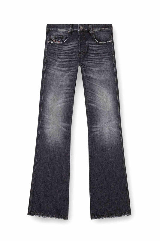 Men’s Washed Black Bootcut Denim Jeans