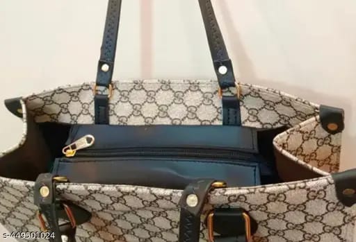 Gucci-Inspired Luxury Printed Tote Bag