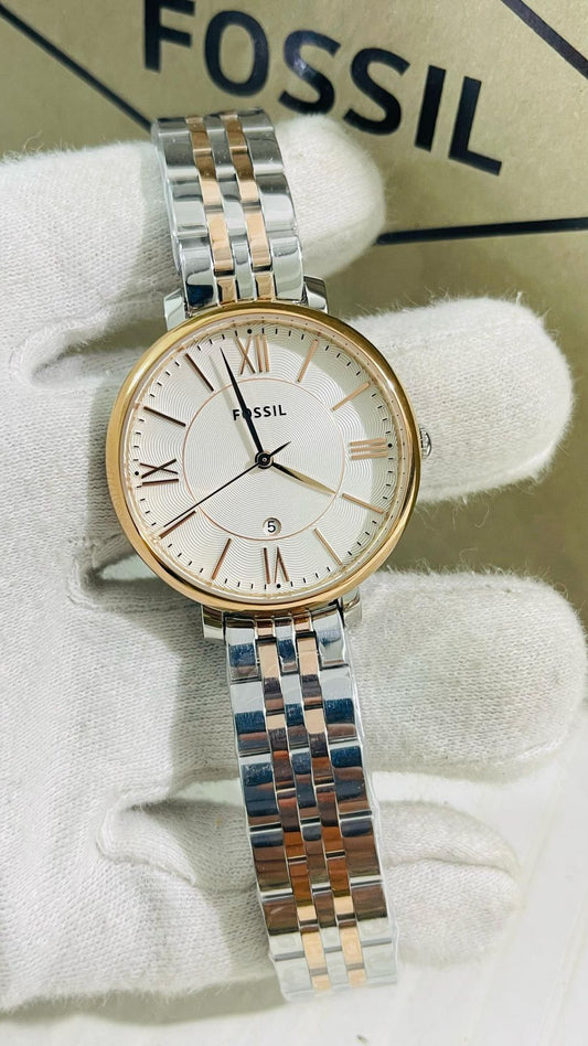 Fossil Jacqueline Two-Tone Stainless Steel Analog Women’s Watch