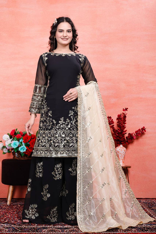 Beautiful JimmyChoo Kurti with Embroidery Sequence Work