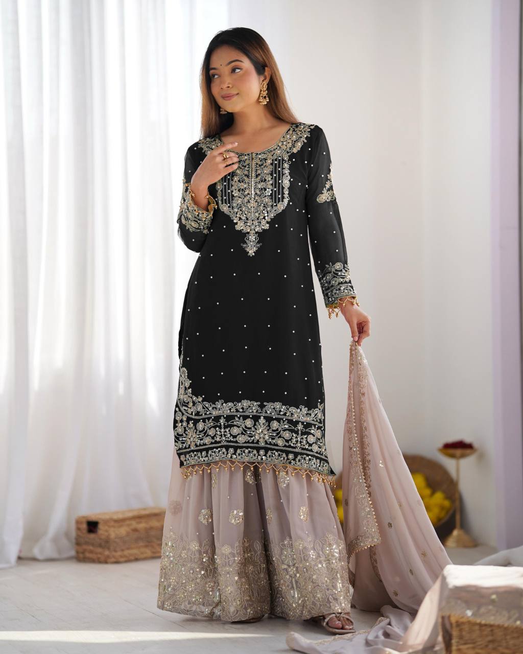 "Royal Radiance Set – Pure Elegance in Thread"