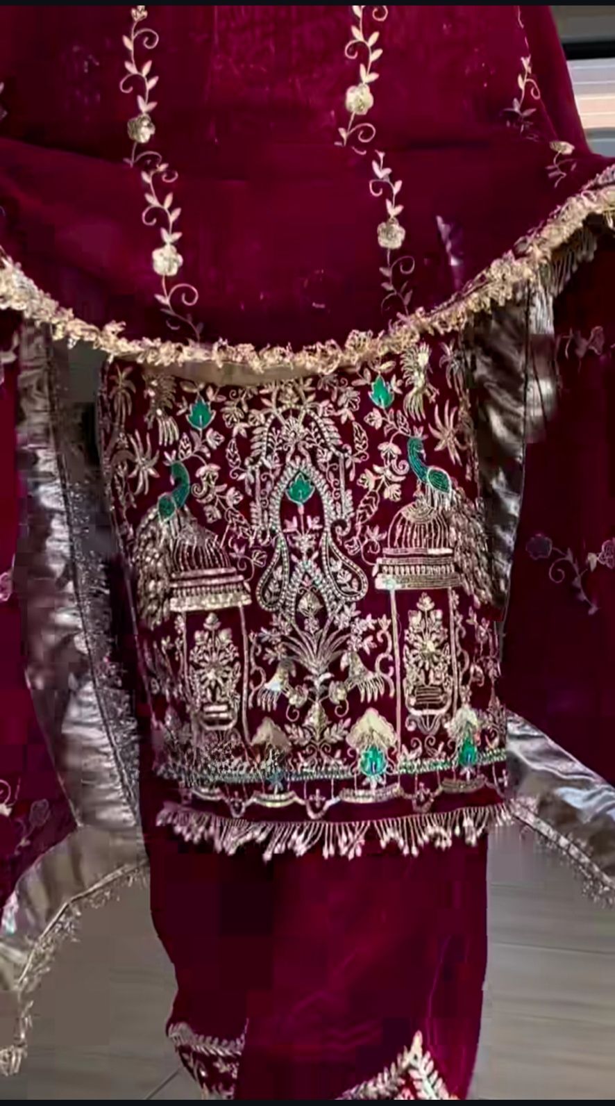 "Nayantara – Embroidered Dhoti Salwar Suit"