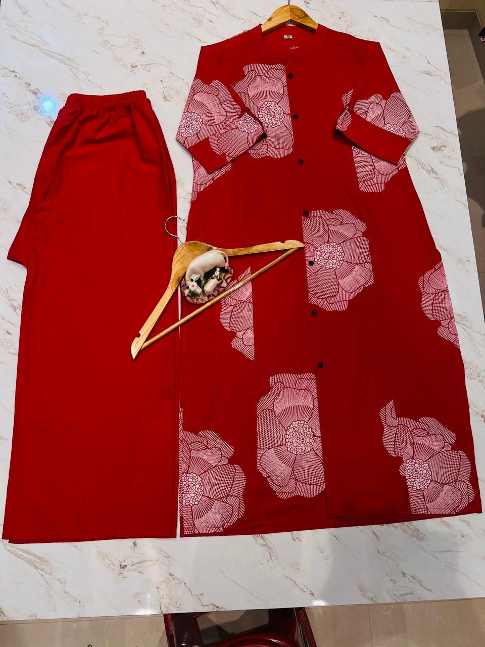 "Aarohi – Floral Cotton kurti Elegance"