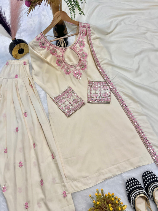 Royal Elegance – Designer Party Wear Set with Farshi Salwar