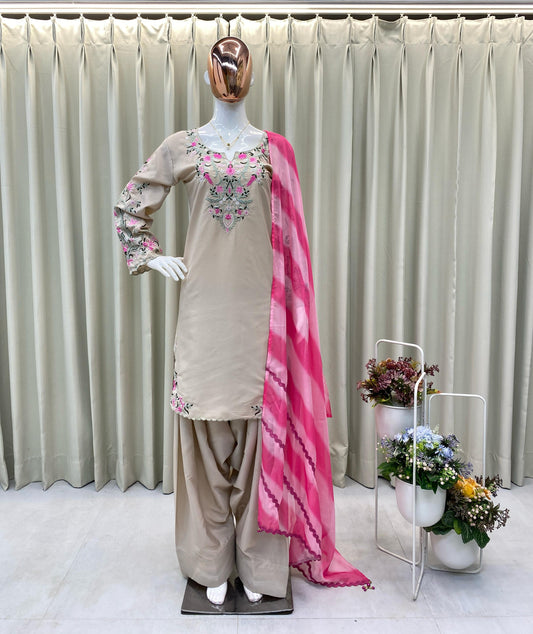 Designer Wear Exclusive Farsi Salwar Suit Set ✨