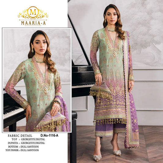 "Z20 Heavy Fox Georgette Embroidered Suit Set