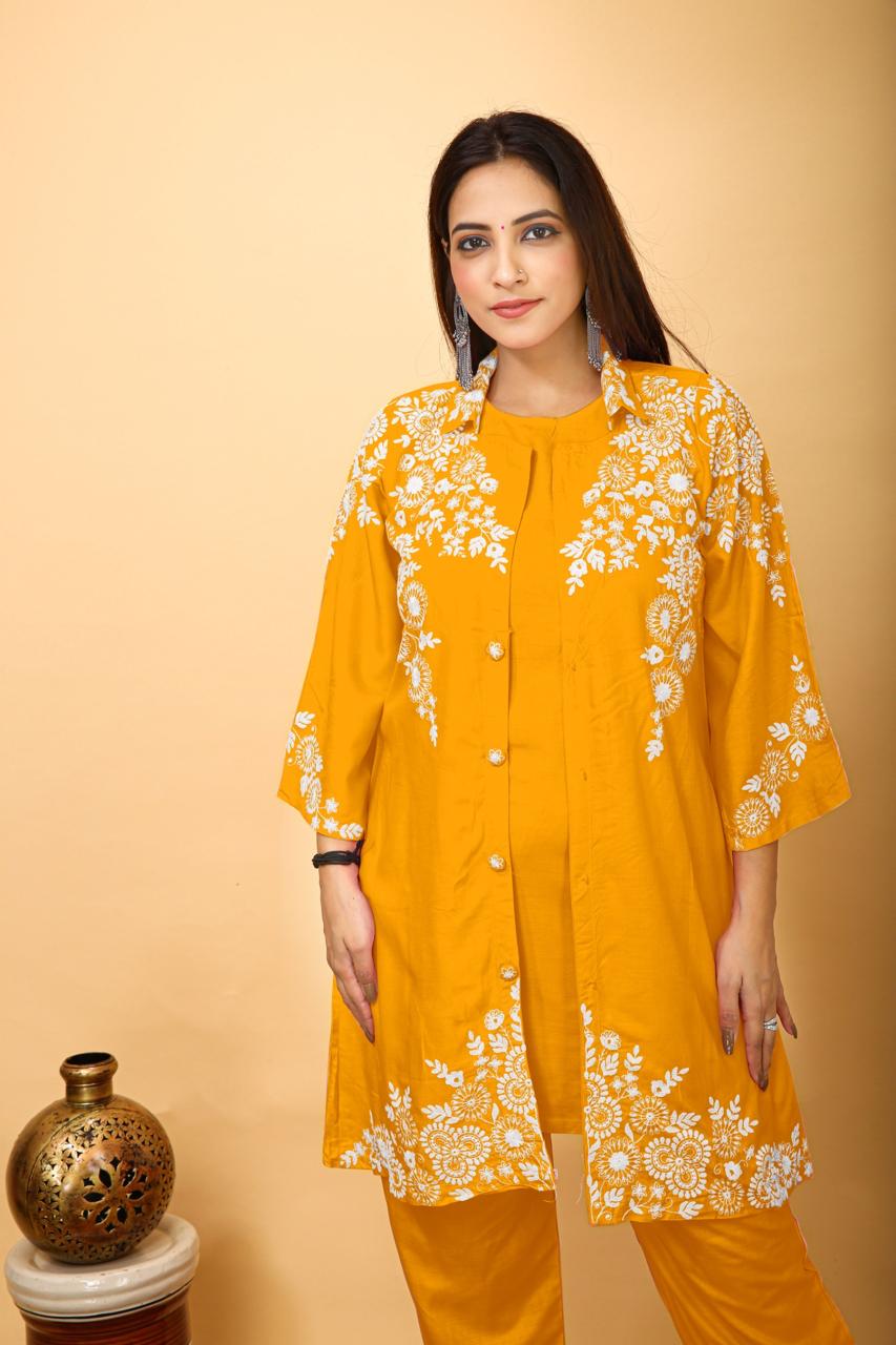 Premium 3-Piece Rayon Embroidery Set 👗