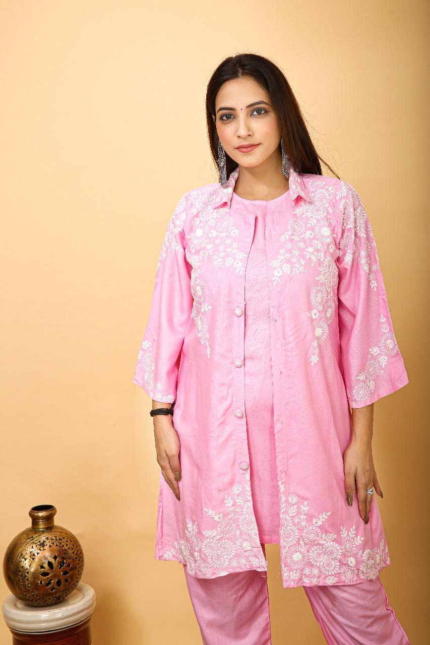 Premium 3-Piece Rayon Embroidery Set 👗