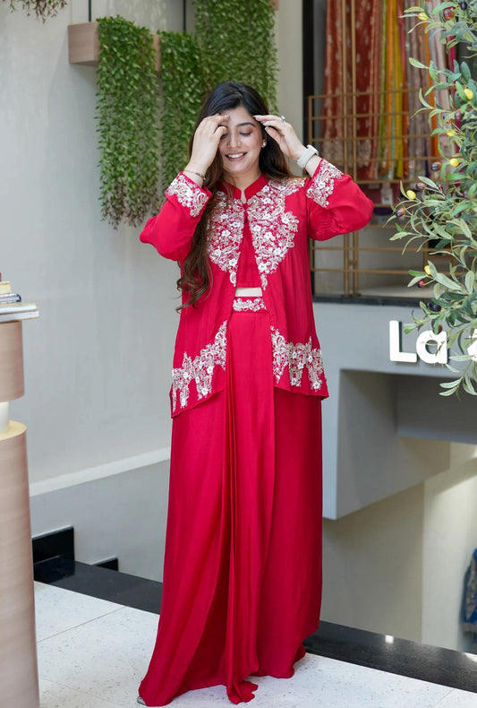 Festive Special – Indo-Western 3-Piece Embroidered Set