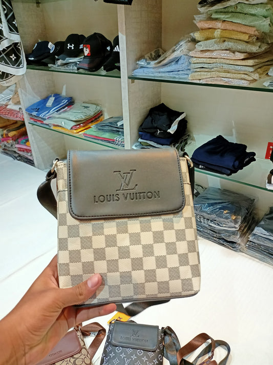 Louis Vuitton-Inspired Checkered Sling Bag