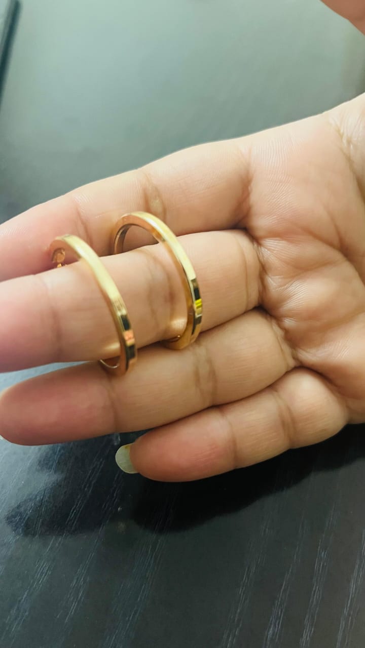 Gold Plated Circular Hook earring