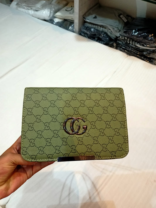 Gucci Olive Green Monogram Sling Bag
